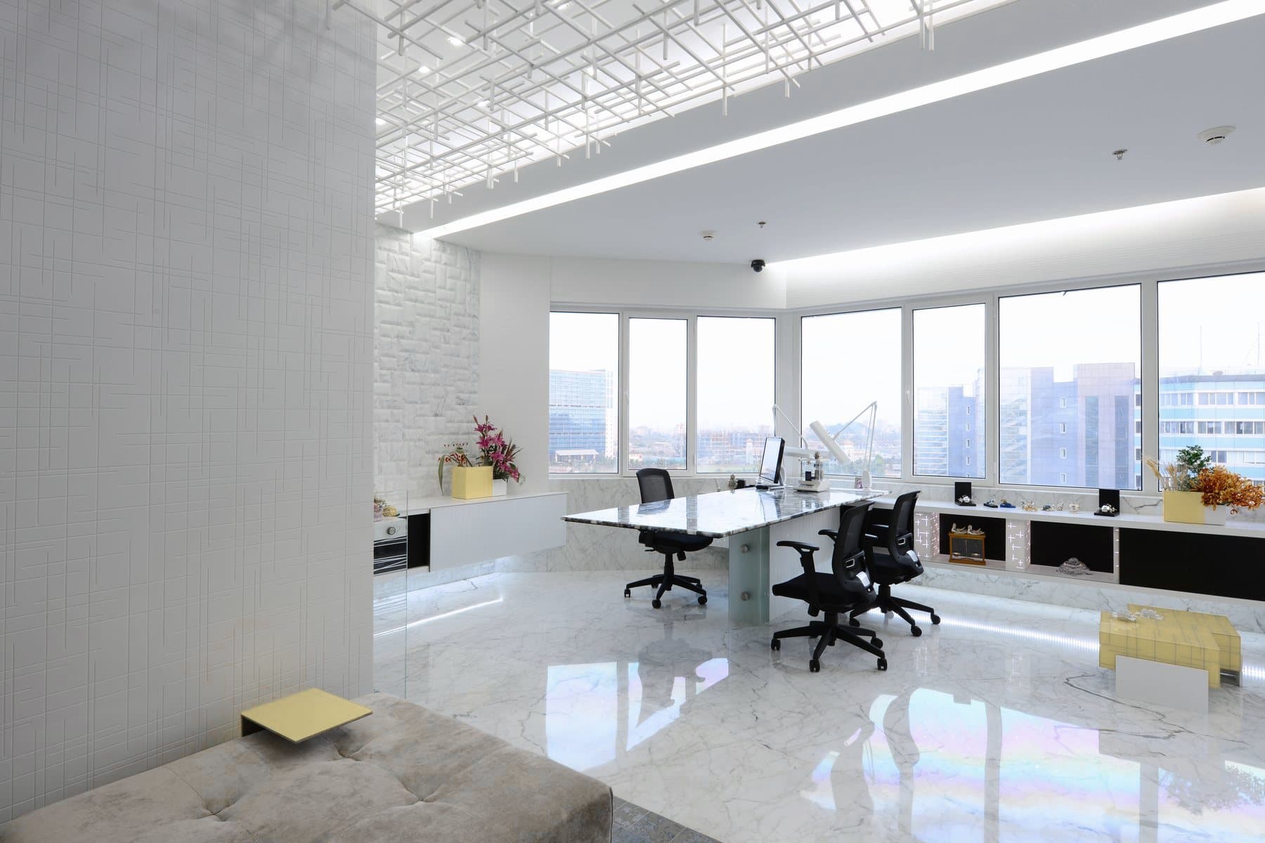 The Mumbai office at Bharat Diamond Bourse