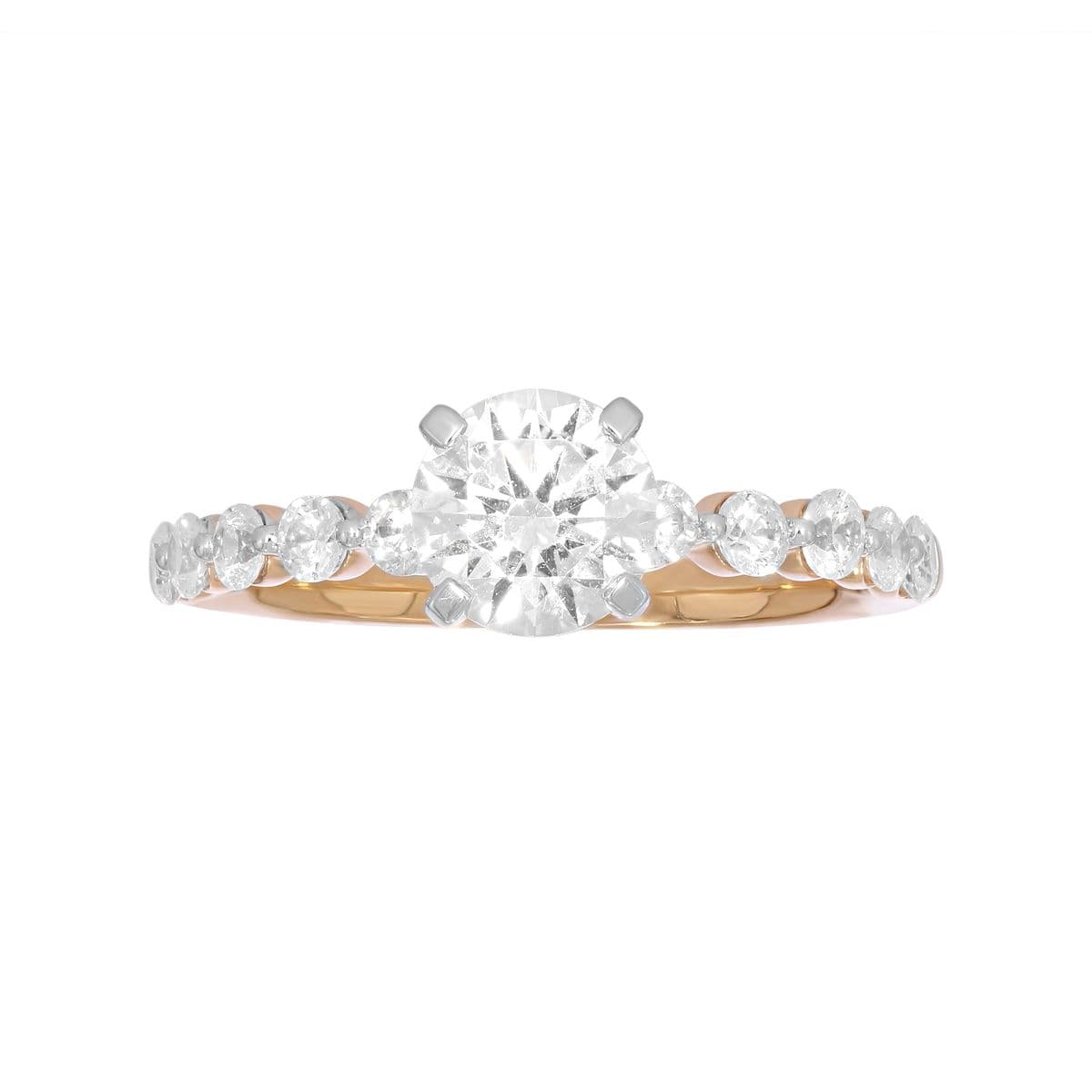 Solitaire Plus Rings, style 11-V3106