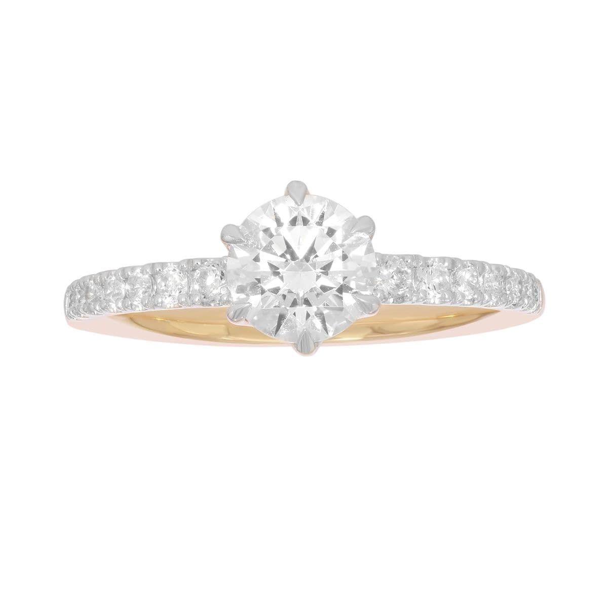 Solitaire Plus Rings, style 11-V3109