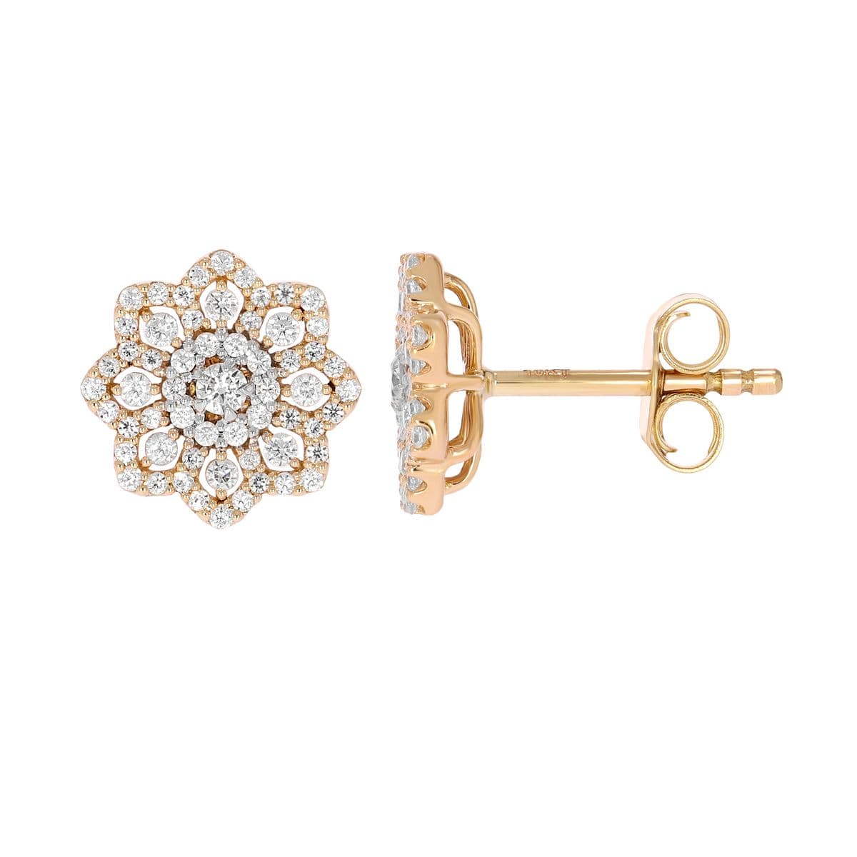 Solitaire Plus Stud Earrings, style 02-V0320