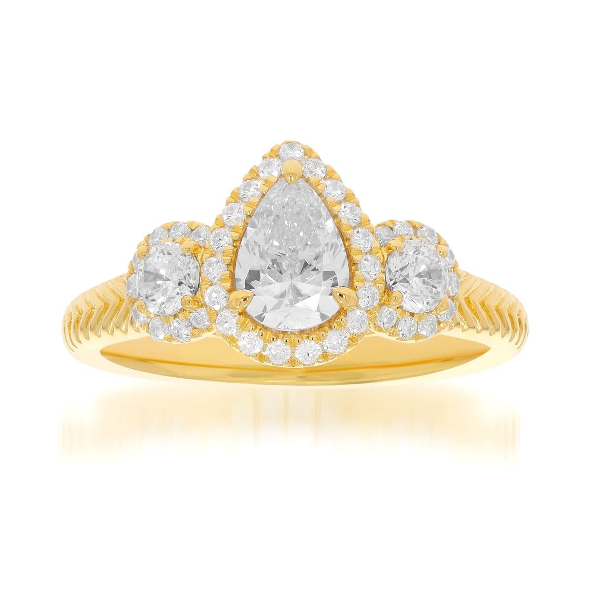 Three-Stone Rings, style 11-V2675