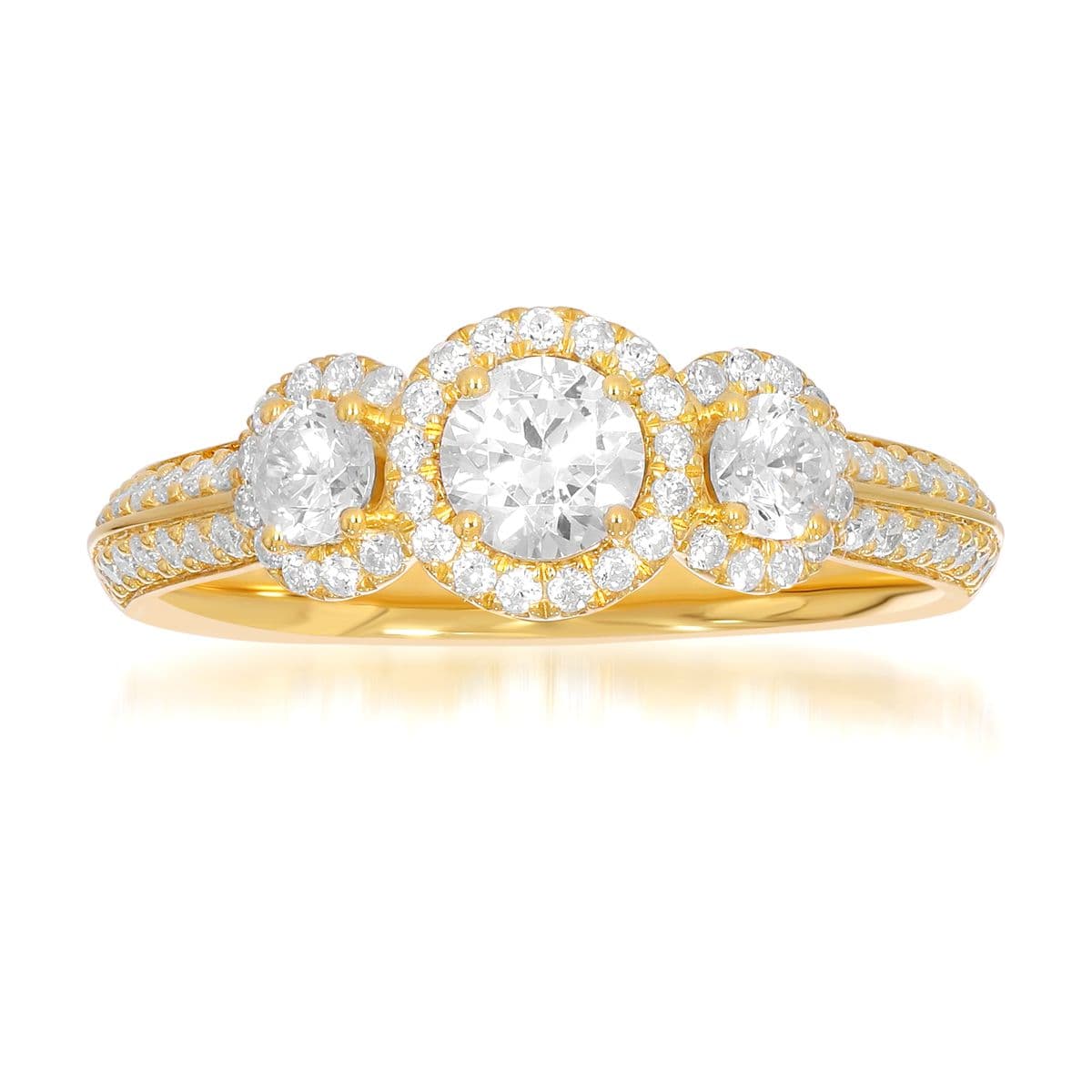 Three-Stone Rings, style 11-V2774