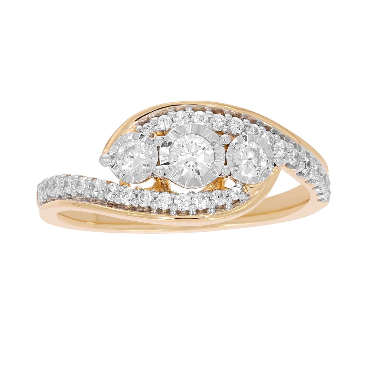 Three-Stone Rings, style 11-V3060